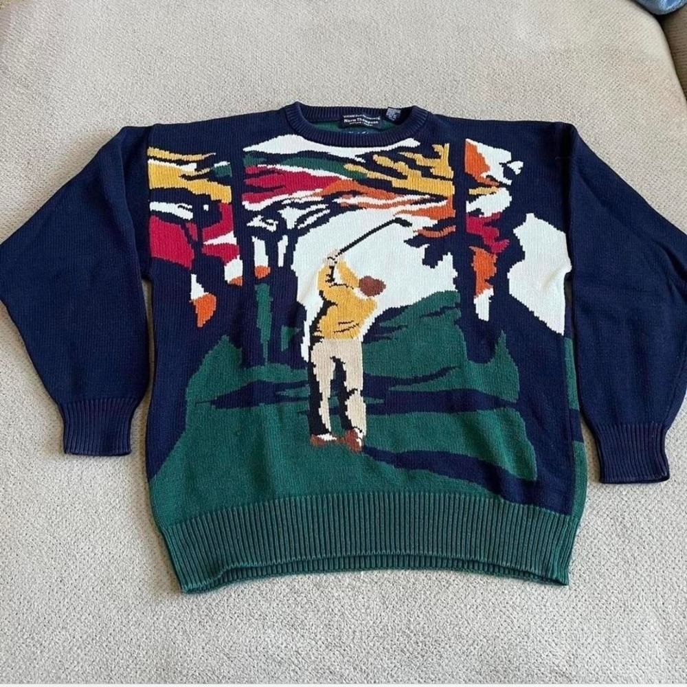 Vintage 1990s norm‎ Thompson golf sweater Size XL